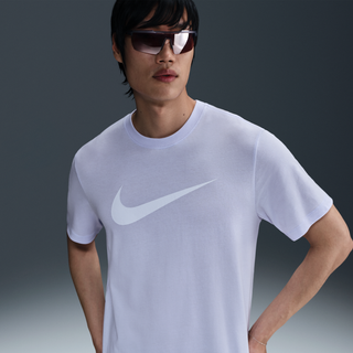 Nike Crew Neck Icon Swoosh T Shirt Lilac