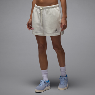 Jordan Brooklyn Fleece-shorts til kvinder - hvid - S (EU 36-38)