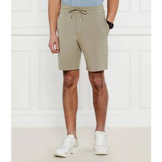 MK Embossed Logo Cotton Blend Shorts - Green - Michael Kors