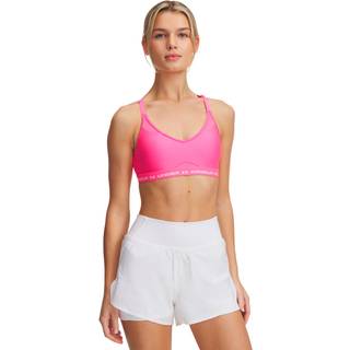 Under Armour Crossback Low Sports Bra, Pink - M