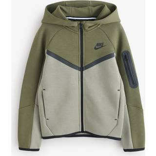 Nike Tech Fleece Full Zip Hoodie Junior, Green - 12-13Y
