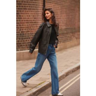 Next Blue Relaxed Bootcut 100% Cotton Jeans
