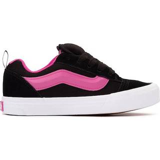 Vans Vans Girls Junior Knu Skool Black/Grey/Pink Trainers