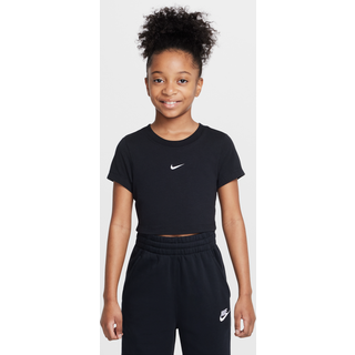 Nike Sportswear Cropped-T-shirt til større børn (piger) - sort - XS