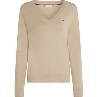 Tommy Hilfiger Fine Knit Jersey V-Neck Jumperlarge