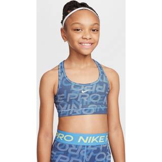 Nike Pro Sports Bra Str. L 146-156 Blå Junior - Komfortabel sportsbh til aktive unge
