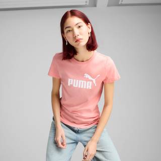 Women&#39;s Puma ESS No. 1 Logo T-Shirt, Pink, Size S, Clothing - Pink Fruit - S
