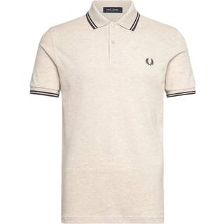 Fred Perry Twin Tipped Polo Shirt Herre, Ecru - XL