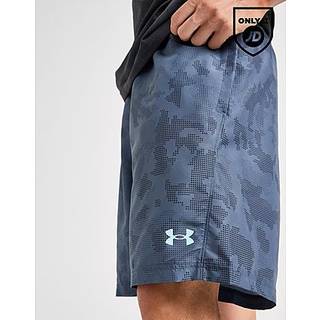 Under Armour Woven Camo Shorts, Navy - XL