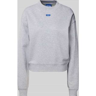 Sweatshirt i bomuldsfrotté med logobadge