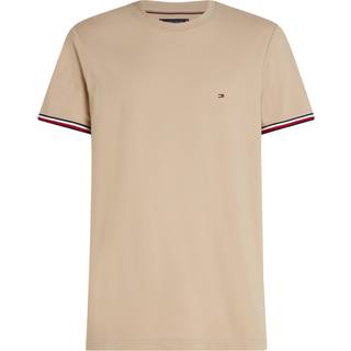 Tommy Hilfiger Pique Cuff T-Shirt, Stone