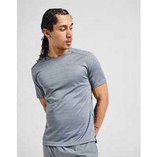 Kortærmet Nike Miler-løbeoverdel til mænd - grå - XXL