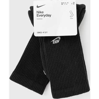 Stødabsorberende Nike Everyday-crewstrømper (2 par) - sort - 34-38