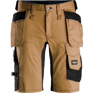 Snickers shorts brun sort 50 6141 allround stretch med hængelomme