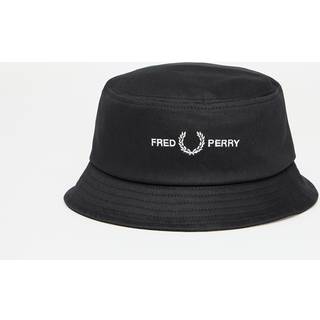 FRED PERRY Flp Twill Bucket Hat Black L - Black - L