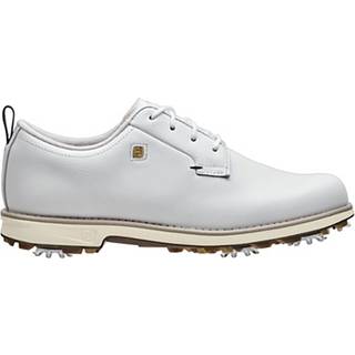 FootJoy Premiere Series Vandtætte Dame Golfsko Med Spikes - White/Gold/Navy - Str. 38 1/2 Normal