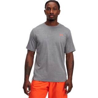 Under Armour Tech™ Vent Geotessa Men's Short Sleeve Steel / Castlerock / Fire XS