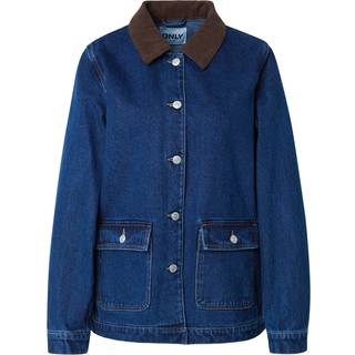 ONLY dame jakke ONLFRANKIE - Dark Blue Denim - S