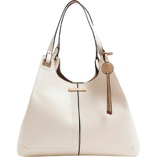 River Island River Island Cream Soft Pinch Slouch Bag