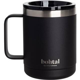 SmartShake Bohtal Stainless Steel Coffee Cup, 350 ml, Black