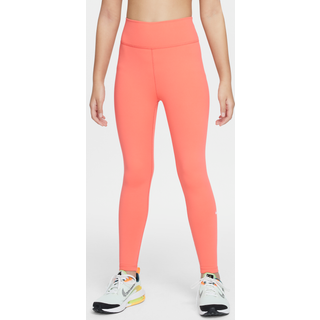 Nike Dri-Fit One Tights til Junior, Str. XS 122-128, Pink - Lange tights til løb