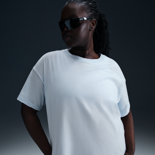 Nike Sportswear Essential-T-shirt til kvinder (plus size) - blå - 2X