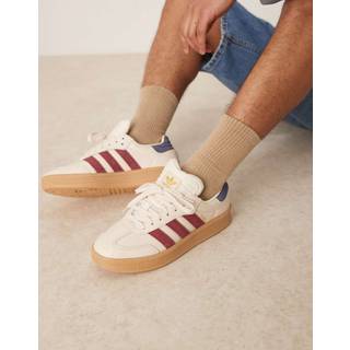 Samba XLG sko - Wonder White / Shadow Red / Gold Metallic - 39 1/3