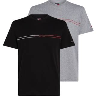Tommy Jeans 2 Pack T Shirts Grey And Black