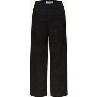 Soft Cotton Linen Trousers - Black - L