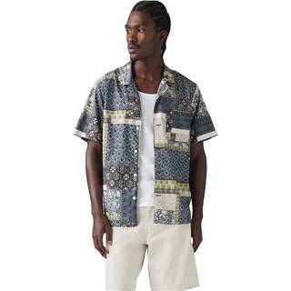 Levis Sunset Camp Short Sleeved Shirt Blue
