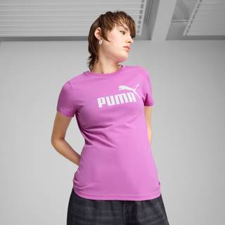 Women&#39;s Puma ESS No. 1 Logo T-Shirt, Purple, Size XL, Clothing - Wild Berry - XL