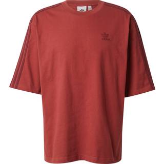 adidas Originals Oversized 3-Stripes T-Shirt, Red - XL