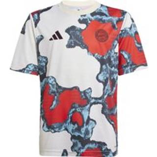 FC Bayern 24/25 Kids opvarmningstrøje - Red / Team Power Red 2 / Light Aqua / Linen - 140