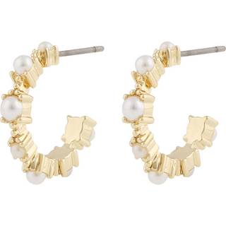 SNÖ Of Sweden Lucy Oval Earrings Gold White Onesize