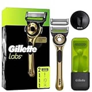 Gillette LABS Gold shaver med 2 ophæng til brusebadet og rejseetui