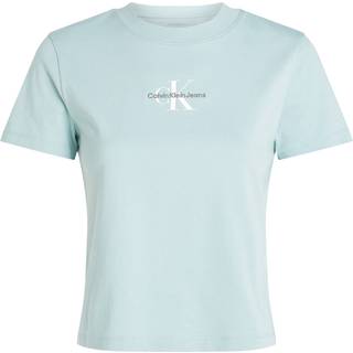 Cropped Monogram T-shirt - Blue - M