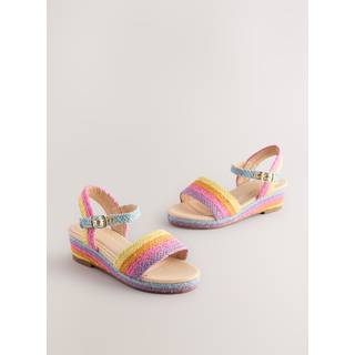 Next Rainbow Jute Wedge Sandals