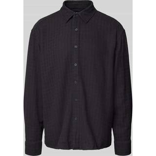 ONLY & SONS Latham LS Linen Structure Shirt Dark Navy