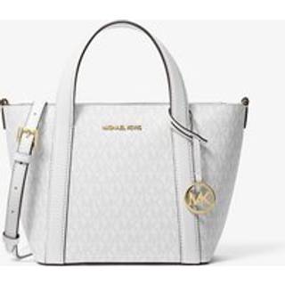 MK Pratt Small Signature Logo Tote Bag - White - Michael Kors - ONE SIZE
