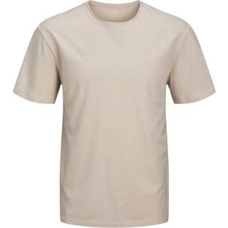 Ensfarvet O-hals T-shirt