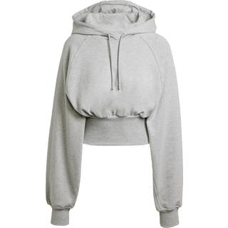 adidas by Stella McCartney Cropped hættetrøje - Medium Grey Heather - XL