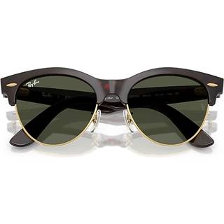 Ray - Ban Unisex RB2341 CLUBMASTER WAY 990/31 Solbriller Acetat Havana Grøn Firkantet Normal
