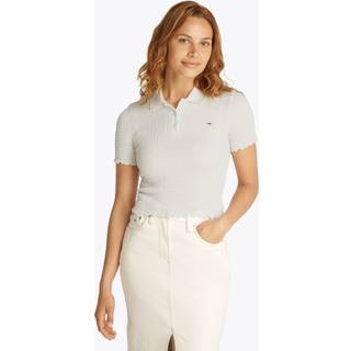 Tommy Jeans Tommy Jeans Natural Slim Smock Short Sleeve Polo Shirt