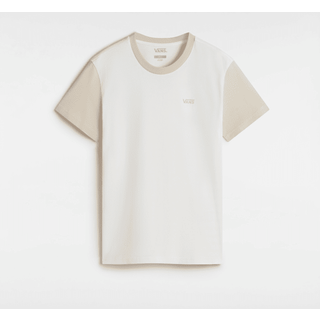 Vans - Colorblock T-Shirt, Woman, Beige, Size: S - Beige - S