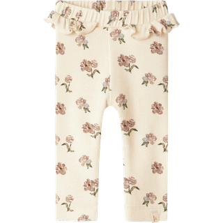 Lil Atelier Turtledove Peony Leggings