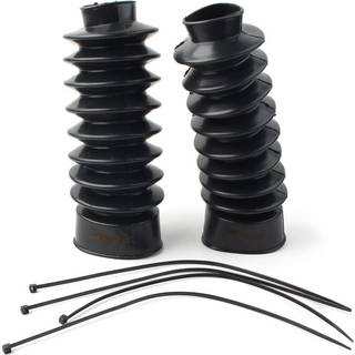 NewsMarts Motorcykel 41mm gaffel d?kker frontgummi Gaiters Gators chokst?vler til Harley Softail Fxst Dyna FXDWG