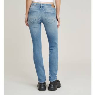 Midge Slim Straight Jeans - Light blue - Women