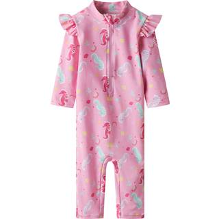 Name It Badedragt Pink Frosting Med Søheste Upf 50+