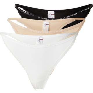 3-Pack Microfibre Lace Tanga Thongs