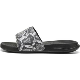 Women&#39;s Puma Popcat 20 Snake Chic Slides, Black, Size 35.5, Shoes - Silver - 35.5